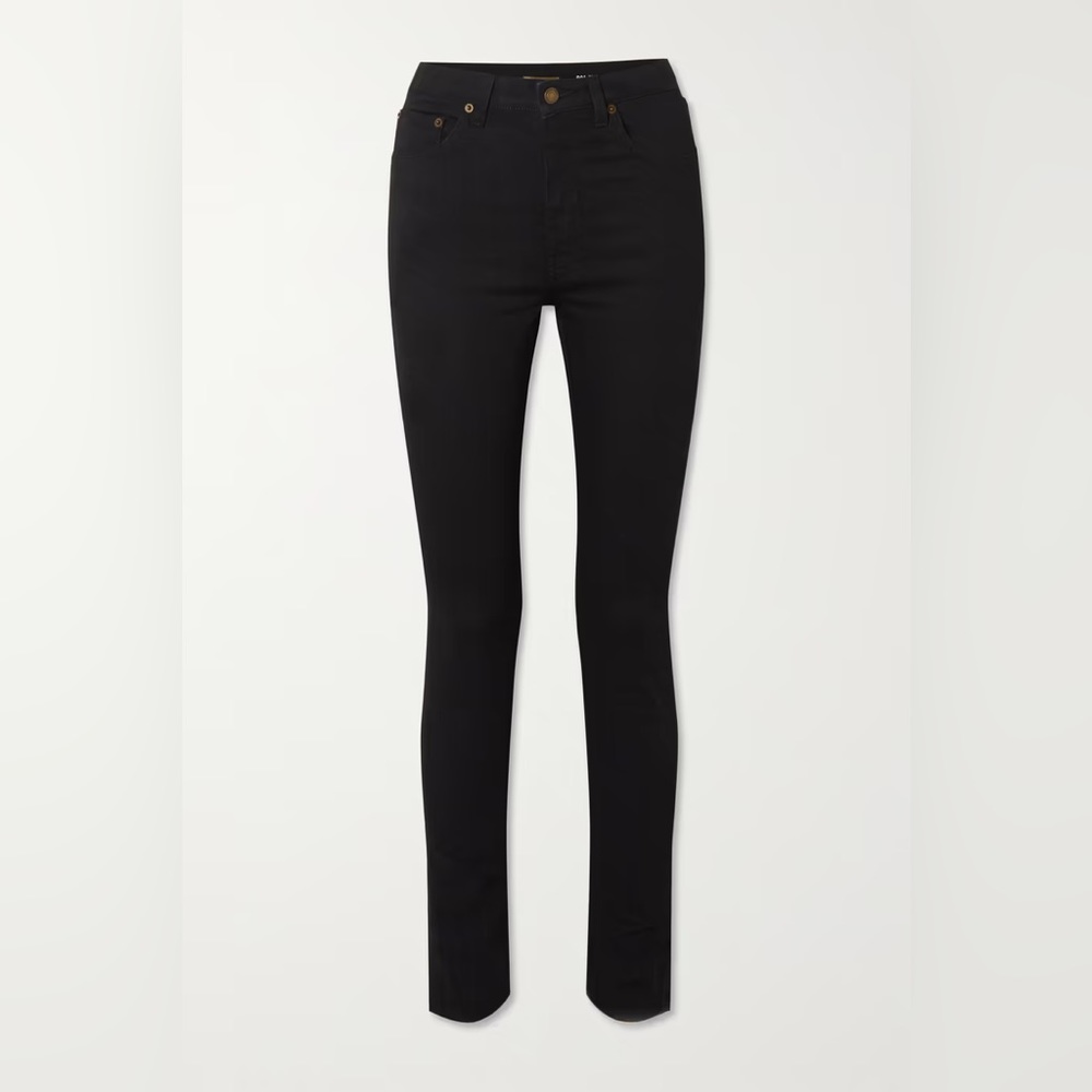 Black high-rise SAINT LAURENT skinny jeans